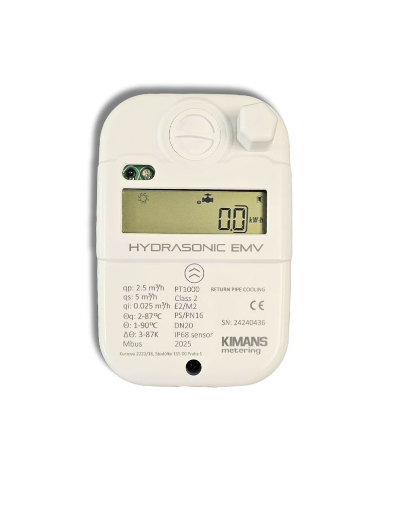 Hydrasonic EMV ultrasonic energy meter with control valve